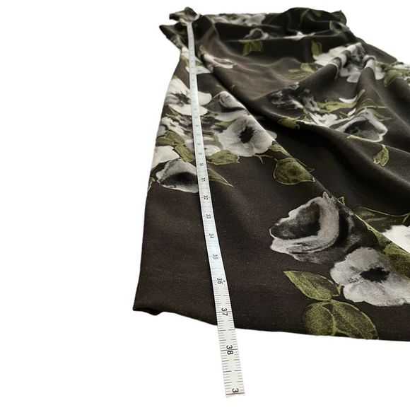 Jacob green dress with all over floral print sleeveless zip up back size small - Picture 11 of 11